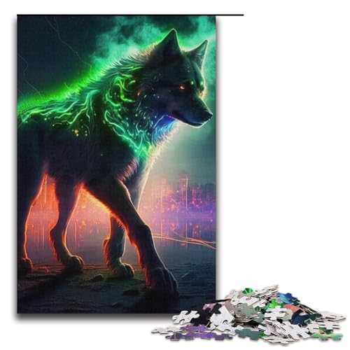 Puzzle für Erwachsene, 1000 Teile, Wolf, Lernspiele für Zuhause, DIY-Spielzeug, Lernspiel für Geburtstag, Weihnachten, Größe 38 x 26 cm Puzzle für Erwachsene, 1000 Teile, Wolf, Lernspiele für Zuhause, DIY-Spielzeug, Lernspiel für Geburtstag, Weihnachten, Größe 38 x 26 cm von LLONGKT