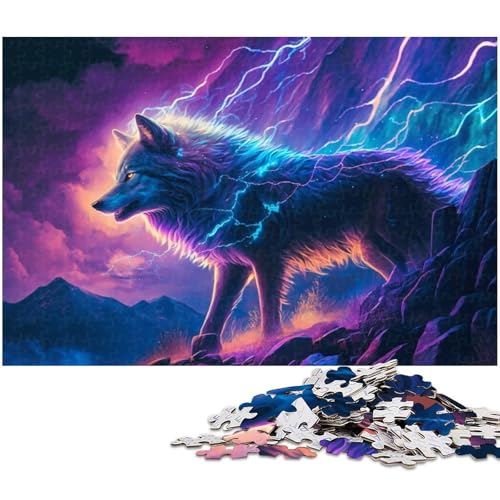 Puzzle für Erwachsene, 1000 Teile, Wolf-Puzzle, Denkspiel, Spaß für zu Hause, Aktivitäten, Geburtstagsgeschenk, Reisegeschenk, Größe 50 x 75 cm Puzzle für Erwachsene, 1000 Teile, Wolf-Puzzle, Denkspiel, Spaß für zu Hause, Aktivitäten, Geburtstagsgeschenk, Reisegeschenk, Größe 50 x 75 cm von LLONGKT