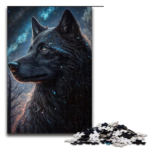 Puzzle für Erwachsene, 1000 Teile, Wolfs-Puzzle, Spielzeug zum Stressabbau, schwierige Herausforderung, Größe 50 x 75 cm Puzzle für Erwachsene, 1000 Teile, Wolfs-Puzzle, Spielzeug zum Stressabbau, schwierige Herausforderung, Größe 50 x 75 cm von LLONGKT