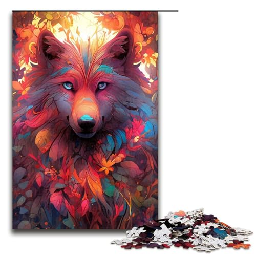 Puzzle für Erwachsene, 1000 Teile, Wolfsfarben-Spielzeug, Lernspiele, Stressabbau, Verbesserung des Gedächtnisses, Größe 50 x 75 cm Puzzle für Erwachsene, 1000 Teile, Wolfsfarben-Spielzeug, Lernspiele, Stressabbau, Verbesserung des Gedächtnisses, Größe 50 x 75 cm von LLONGKT