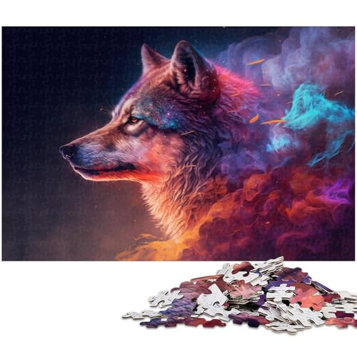 Puzzle für Erwachsene, 1000 Teile, Wolfsnebel-Puzzle, Denkspiel, Spaß für zu Hause, Geburtstagsgeschenk, Reisegeschenk, Größe 38 x 26 cm Puzzle für Erwachsene, 1000 Teile, Wolfsnebel-Puzzle, Denkspiel, Spaß für zu Hause, Geburtstagsgeschenk, Reisegeschenk, Größe 38 x 26 cm von LLONGKT