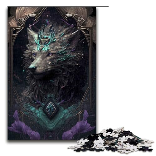 Puzzle für Erwachsene, 1000 Teile, Wolfstraum-Puzzle – anspruchsvolles Spiel, tolles Geschenk für Spiele, geeignet für und Jugendliche ab 14 Jahren, Größe 50 x 75 cm von LLONGKT