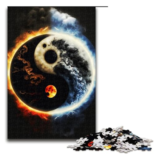 Puzzle für Erwachsene, 1000 Teile, Yin und Yang, Geburtstagsgeschenk für Teenager ab 14 Jahren, Größe 50 x 75 cm Puzzle für Erwachsene, 1000 Teile, Yin und Yang, Geburtstagsgeschenk für Teenager ab 14 Jahren, Größe 50 x 75 cm von LLONGKT