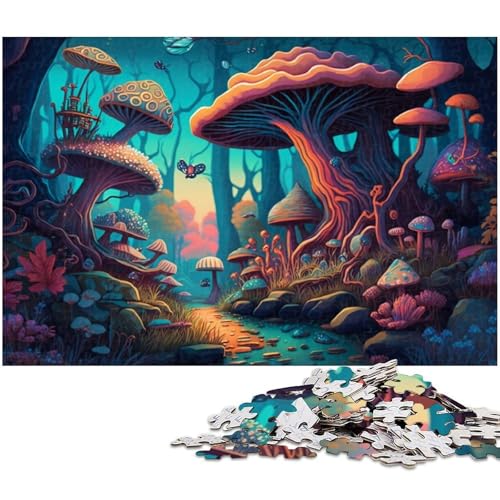 Puzzle für Erwachsene, 1000 Teile, Zauberpilze, Spielzeug, Lernspiele, Stressabbau, Geschenk zum Geburtstag, Größe 38 x 26 cm Puzzle für Erwachsene, 1000 Teile, Zauberpilze, Spielzeug, Lernspiele, Stressabbau, Geschenk zum Geburtstag, Größe 38 x 26 cm von LLONGKT
