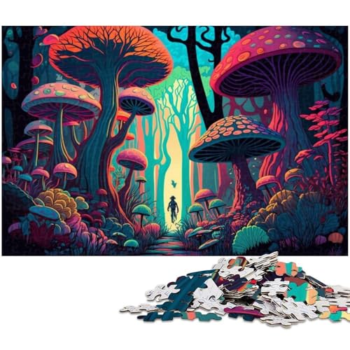 Puzzle für Erwachsene, 1000 Teile, Zauberpilze-Puzzle-Quizspiel, ganze Familie, Größe 50 x 75 cm Puzzle für Erwachsene, 1000 Teile, Zauberpilze-Puzzle-Quizspiel, ganze Familie, Größe 50 x 75 cm von LLONGKT