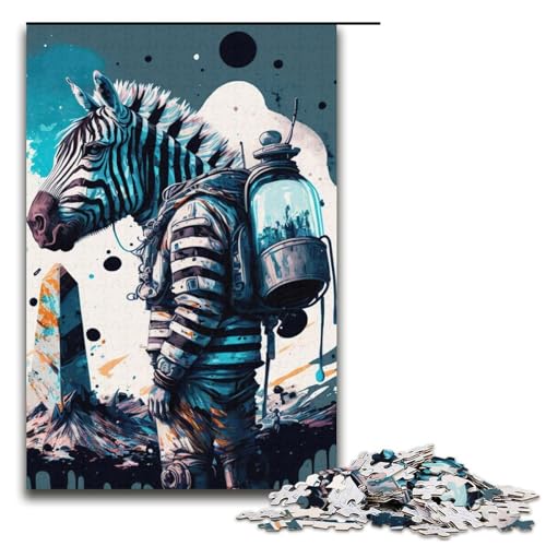 Puzzle für Erwachsene, 1000 Teile, Zebra-Astronaut, Lernspiele für Zuhause, DIY-Spielzeug, Lernspiel für Geburtstag, Weihnachten, Größe 38 x 26 cm Puzzle für Erwachsene, 1000 Teile, Zebra-Astronaut, Lernspiele für Zuhause, DIY-Spielzeug, Lernspiel für Geburtstag, Weihnachten, Größe 38 x 26 cm von LLONGKT