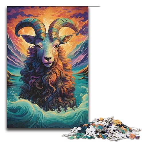 Puzzle für Erwachsene, 1000 Teile, Ziege in der Meereswelle, Lernspiele für Zuhause, DIY-Spielzeug, Lernspiel für Geburtstag, Weihnachten, Größe 38 x 26 cm Puzzle für Erwachsene, 1000 Teile, Ziege in der Meereswelle, Lernspiele für Zuhause, DIY-Spielzeug, Lernspiel für Geburtstag, Weihnachten, Größe 38 x 26 cm von LLONGKT