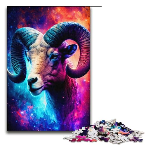 Puzzle für Erwachsene, 1000 Teile, Ziegen-Lernspiele für Zuhause, DIY-Spielzeug, Lernspiel für Geburtstag, Weihnachten, Größe 38 x 26 cm Puzzle für Erwachsene, 1000 Teile, Ziegen-Lernspiele für Zuhause, DIY-Spielzeug, Lernspiel für Geburtstag, Weihnachten, Größe 38 x 26 cm von LLONGKT