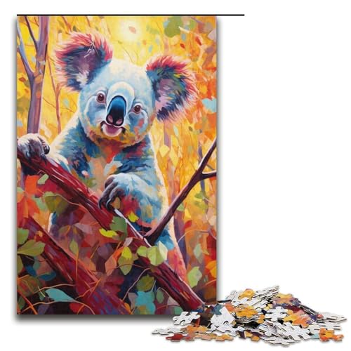 Puzzle für Erwachsene, 1000 Teile, bunter Koala, Lernspiele für Zuhause, DIY-Spielzeug, Lernspiel für Geburtstag, Weihnachten, Größe 38 x 26 cm Puzzle für Erwachsene, 1000 Teile, bunter Koala, Lernspiele für Zuhause, DIY-Spielzeug, Lernspiel für Geburtstag, Weihnachten, Größe 38 x 26 cm von LLONGKT