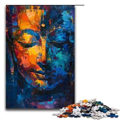 Puzzle für Erwachsene, 1000 Teile, buntes Buddha-Graffiti-Puzzle, Lernspielzeug, geeignet für Paare, Größe 50 x 75 cm Puzzle für Erwachsene, 1000 Teile, buntes Buddha-Graffiti-Puzzle, Lernspielzeug, geeignet für Paare, Größe 50 x 75 cm von LLONGKT