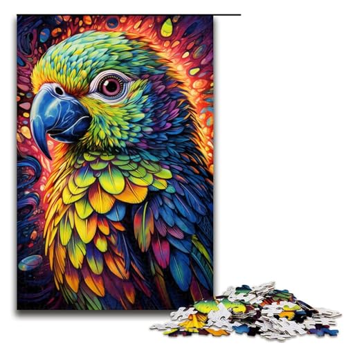 Puzzle für Erwachsene, 1000 Teile, buntes Papageien-Puzzle, Geschenke, Weihnachtswunschliste mit Weihnachtsmann für Teenager ab 14 Jahren, Größe 50 x 75 cm Puzzle für Erwachsene, 1000 Teile, buntes Papageien-Puzzle, Geschenke, Weihnachtswunschliste mit Weihnachtsmann für Teenager ab 14 Jahren, Größe 50 x 75 cm von LLONGKT