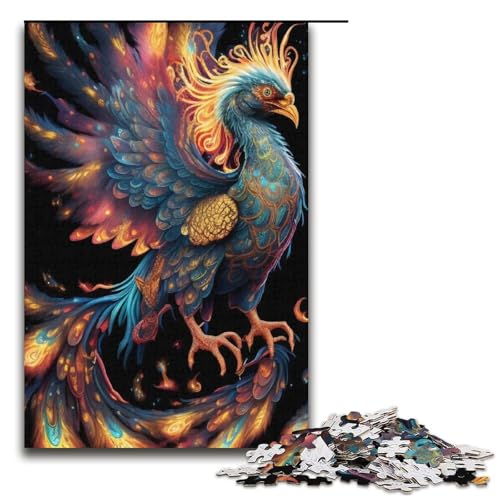 Puzzle für Erwachsene, 1000 Teile, buntes Pfauentier-Puzzle, Eltern-Kind-Interaktion, geeignet für Jugendliche ab 14 Jahren von LLONGKT