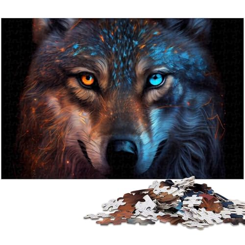 Puzzle für Erwachsene, 1000 Teile, buntes Wolf-Denkspiel für die Weihnachtswunschliste mit Weihnachtsmann, Größe 50 x 75 cm Puzzle für Erwachsene, 1000 Teile, buntes Wolf-Denkspiel für die Weihnachtswunschliste mit Weihnachtsmann, Größe 50 x 75 cm von LLONGKT
