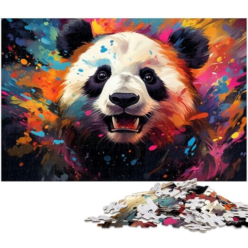 Puzzle für Erwachsene, 1000 Teile, farbenfroh, psychedelisch, süßes kleines Panda-Spielzeug, Lernspiele, Stressabbau, Geschenk zum Geburtstag, Größe 38 x 26 cm Puzzle für Erwachsene, 1000 Teile, farbenfroh, psychedelisch, süßes kleines Panda-Spielzeug, Lernspiele, Stressabbau, Geschenk zum Geburtstag, Größe 38 x 26 cm von LLONGKT