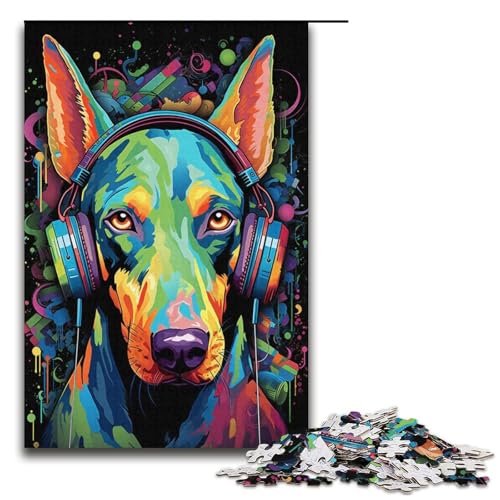 Puzzle für Erwachsene, 1000 Teile, farbiges Delfin-Puzzle, Spielzeug, Denkspiel, Geburtstagsgeschenk, Geschenke, Wandkunst (Größe 38 x 26 cm) von LLONGKT