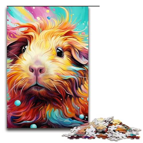 Puzzle für Erwachsene, 1000 Teile, farbiges Meerschweinchen-Puzzle, Eltern-Kind-Interaktion, geeignet für Jugendliche ab 14 Jahren Puzzle für Erwachsene, 1000 Teile, farbiges Meerschweinchen-Puzzle, Eltern-Kind-Interaktion, geeignet für Jugendliche ab 14 Jahren von LLONGKT