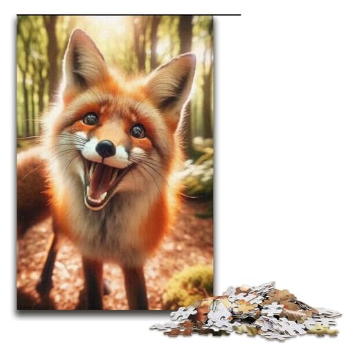 Puzzle für Erwachsene, 1000 Teile, fröhlicher Schmetterling, tolle Geschenke, Größe 38 x 26 cm von LLONGKT