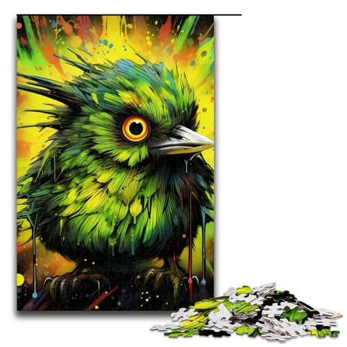 Puzzle für Erwachsene, 1000 Teile, grünes Vogelspielzeug, Denkspiel, einzigartiges Herausforderungsspiel, Größe 50 x 75 cm Puzzle für Erwachsene, 1000 Teile, grünes Vogelspielzeug, Denkspiel, einzigartiges Herausforderungsspiel, Größe 50 x 75 cm von LLONGKT