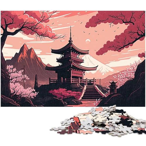 Puzzle für Erwachsene, 1000 Teile, japanischer Tempel, Denkspiel, Spaß für zu Hause, Geburtstagsgeschenk, Reisegeschenk, Größe 50 x 75 cm Puzzle für Erwachsene, 1000 Teile, japanischer Tempel, Denkspiel, Spaß für zu Hause, Geburtstagsgeschenk, Reisegeschenk, Größe 50 x 75 cm von LLONGKT