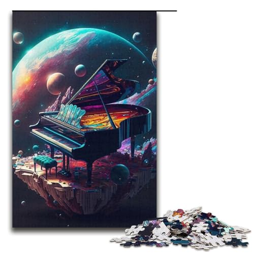 Puzzle für Erwachsene, 1000 Teile, kosmisches Klavier-Puzzle – anspruchsvolles Spiel, tolles Geschenk für Spiele, geeignet für Kinder und Jugendliche ab 14 Jahren, Größe 38 x 26 cm Puzzle für Erwachsene, 1000 Teile, kosmisches Klavier-Puzzle – anspruchsvolles Spiel, tolles Geschenk für Spiele, geeignet für Kinder und Jugendliche ab 14 Jahren, Größe 38 x 26 cm von LLONGKT