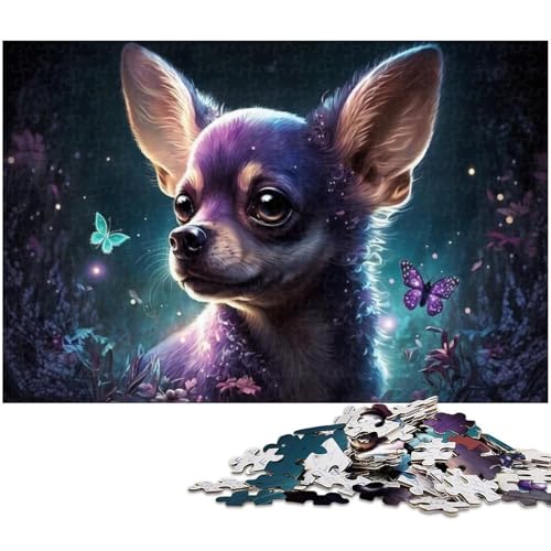 Puzzle für Erwachsene, 1000 Teile, magisches Chihuahua-Hunde-Puzzle, intellektuelles Spiel, Spaß für zu Hause, Aktivitäten, Geburtstagsgeschenk, Reisegeschenke, Größe 50 x 75 cm Puzzle für Erwachsene, 1000 Teile, magisches Chihuahua-Hunde-Puzzle, intellektuelles Spiel, Spaß für zu Hause, Aktivitäten, Geburtstagsgeschenk, Reisegeschenke, Größe 50 x 75 cm von LLONGKT