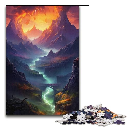 Puzzle für Erwachsene, 1000 Teile, riesige geschmolzene Landschaft, Eltern-Kind-Interaktion, geeignet für Jugendliche ab 14 Jahren Puzzle für Erwachsene, 1000 Teile, riesige geschmolzene Landschaft, Eltern-Kind-Interaktion, geeignet für Jugendliche ab 14 Jahren von LLONGKT