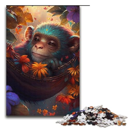 Puzzle für Erwachsene, 1000 Teile, schöner AFFE, Lernspiele für Zuhause, DIY-Spielzeug, Lernspiel für Geburtstag, Weihnachten, Größe 38 x 26 cm Puzzle für Erwachsene, 1000 Teile, schöner AFFE, Lernspiele für Zuhause, DIY-Spielzeug, Lernspiel für Geburtstag, Weihnachten, Größe 38 x 26 cm von LLONGKT