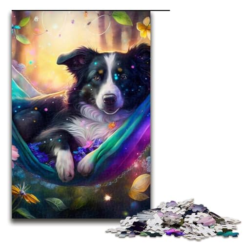 Puzzle für Erwachsene, 1000 Teile, schöner Border Collie, Lernspiele für Zuhause, DIY-Spielzeug, Lernspiel für Geburtstag, Weihnachten, Größe 50 x 75 cm Puzzle für Erwachsene, 1000 Teile, schöner Border Collie, Lernspiele für Zuhause, DIY-Spielzeug, Lernspiel für Geburtstag, Weihnachten, Größe 50 x 75 cm von LLONGKT