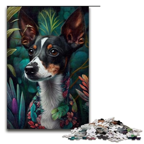 Puzzle für Erwachsene, 1000 Teile, schöner Rattenterrier, Lernspiele für Zuhause, DIY-Spielzeug, Lernspiel für Geburtstag, Weihnachten, Größe 50 x 75 cm Puzzle für Erwachsene, 1000 Teile, schöner Rattenterrier, Lernspiele für Zuhause, DIY-Spielzeug, Lernspiel für Geburtstag, Weihnachten, Größe 50 x 75 cm von LLONGKT