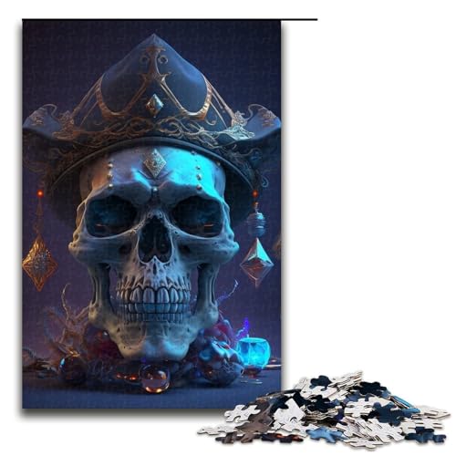 Puzzle für Erwachsene, 1000 Teile, schöner Totenkopf, Lernspiele, Heimdekoration, Puzzle, Heimkunstdekor, Größe 50 x 75 cm Puzzle für Erwachsene, 1000 Teile, schöner Totenkopf, Lernspiele, Heimdekoration, Puzzle, Heimkunstdekor, Größe 50 x 75 cm von LLONGKT