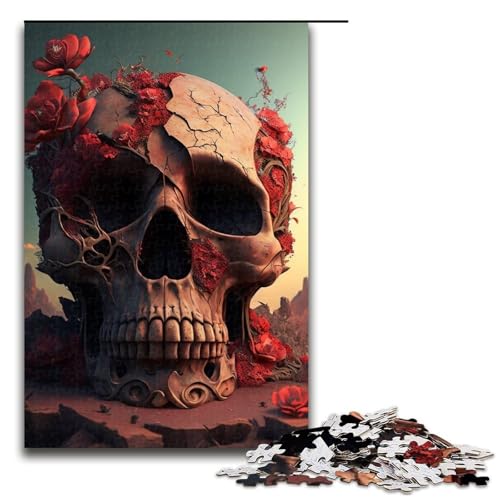 Puzzle für Erwachsene, 1000 Teile, schöner Totenkopf, Lernspiele für Zuhause, DIY-Spielzeug, Lernspiel für Geburtstag, Weihnachten, Größe 50 x 75 cm Puzzle für Erwachsene, 1000 Teile, schöner Totenkopf, Lernspiele für Zuhause, DIY-Spielzeug, Lernspiel für Geburtstag, Weihnachten, Größe 50 x 75 cm von LLONGKT