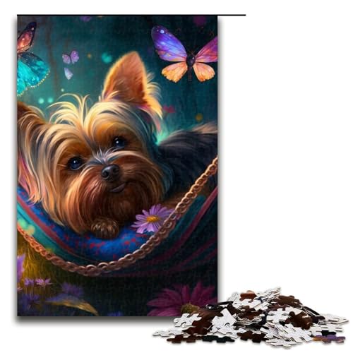 Puzzle für Erwachsene, 1000 Teile, schöner Yorkshire Terrier, Lernspiele für Zuhause, DIY-Spielzeug, Lernspiel für Geburtstag, Weihnachten, Größe 50 x 75 cm Puzzle für Erwachsene, 1000 Teile, schöner Yorkshire Terrier, Lernspiele für Zuhause, DIY-Spielzeug, Lernspiel für Geburtstag, Weihnachten, Größe 50 x 75 cm von LLONGKT