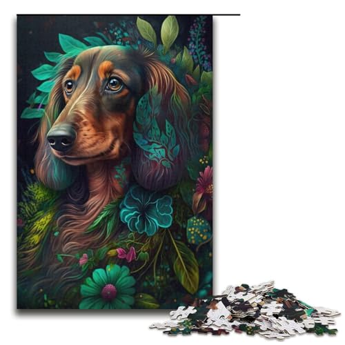 Puzzle für Erwachsene, 1000 Teile, schönes Dackel-Puzzle – anspruchsvolles Spiel, tolles Geschenk für Spiele, geeignet für und Jugendliche ab 14 Jahren, Größe 38 x 26 cm Puzzle für Erwachsene, 1000 Teile, schönes Dackel-Puzzle – anspruchsvolles Spiel, tolles Geschenk für Spiele, geeignet für und Jugendliche ab 14 Jahren, Größe 38 x 26 cm von LLONGKT