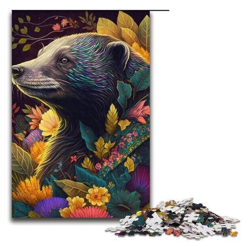 Puzzle für Erwachsene, 1000 Teile, schönes Husky-Puzzle, Eltern-Kind-Interaktion, geeignet für Jugendliche ab 14 Jahren von LLONGKT