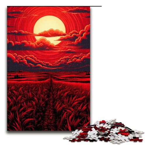 Puzzle für Erwachsene, 1000 Teile, zeigt den Sonnenuntergang, Eltern-Kind-Interaktion, geeignet für Jugendliche ab 14 Jahren von LLONGKT