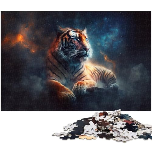 Puzzle für Erwachsene, 1000 Tiger-Puzzle, Lernspiel für Erwachsene, Größe 50 x 75 cm Puzzle für Erwachsene, 1000 Tiger-Puzzle, Lernspiel für Erwachsene, Größe 50 x 75 cm von LLONGKT