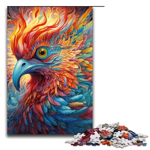 Puzzle für Erwachsene, 1000 farbige Phönix-Puzzles für Erwachsene, Holzpuzzles, Spaß für zu Hause, Aktivitäten, Größe 50 x 75 cm Puzzle für Erwachsene, 1000 farbige Phönix-Puzzles für Erwachsene, Holzpuzzles, Spaß für zu Hause, Aktivitäten, Größe 50 x 75 cm von LLONGKT