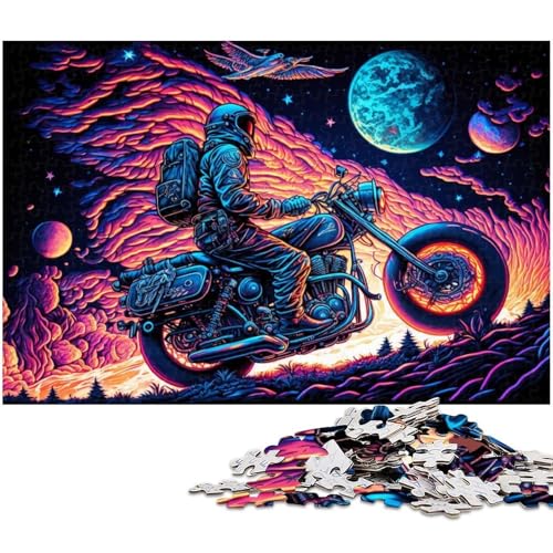 Puzzle für Erwachsene, 1000-teiliges Astronauten-Puzzle-Quizspiel, ganze Familie, Größe 38 x 26 cm von LLONGKT