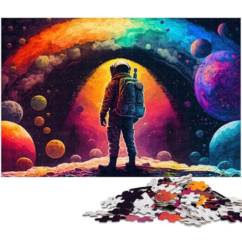 Puzzle für Erwachsene, 1000-teiliges Astronauten-Puzzle-Quizspiel, ganze Familie, Größe 38 x 26 cm Puzzle für Erwachsene, 1000-teiliges Astronauten-Puzzle-Quizspiel, ganze Familie, Größe 38 x 26 cm von LLONGKT