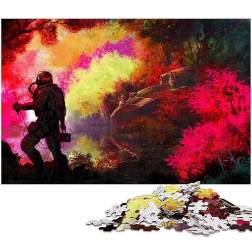 Puzzle für Erwachsene, 1000-teiliges Astronauten-Puzzle-Quizspiel, ganze Familie, Größe 38 x 26 cm Puzzle für Erwachsene, 1000-teiliges Astronauten-Puzzle-Quizspiel, ganze Familie, Größe 38 x 26 cm von LLONGKT