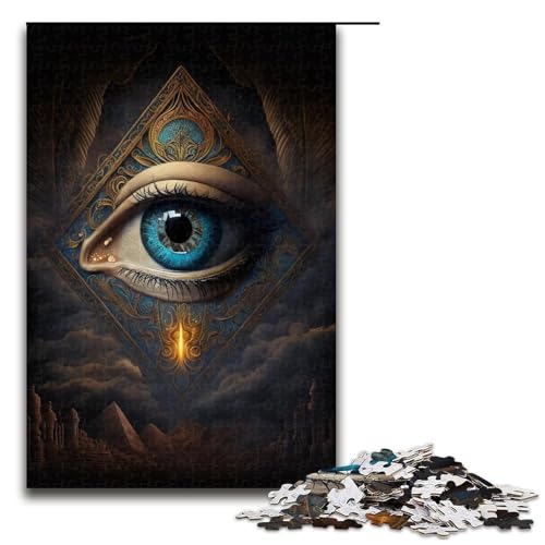 Puzzle für Erwachsene, 1000-teiliges Augen-Puzzle – anspruchsvolles Spiel, tolles Geschenk für Spiele, geeignet für und Jugendliche ab 14 Jahren, Größe 50 x 75 cm von LLONGKT