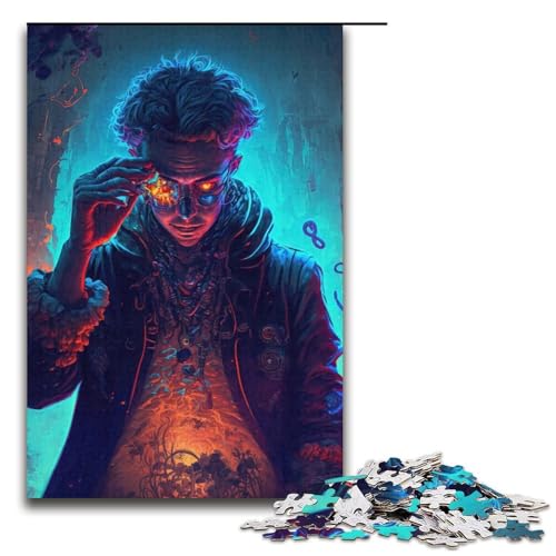 Puzzle für Erwachsene, 1000-teiliges Fantasy-Charakter-Puzzle – anspruchsvolles Spiel, tolles Geschenk für Spiele, geeignet für und Jugendliche ab 14 Jahren, Größe 38 x 26 cm von LLONGKT
