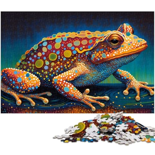 Puzzle für Erwachsene, 1000-teiliges Frosch-Puzzle-Quizspiel, ganze Familie, Größe 38 x 26 cm Puzzle für Erwachsene, 1000-teiliges Frosch-Puzzle-Quizspiel, ganze Familie, Größe 38 x 26 cm von LLONGKT