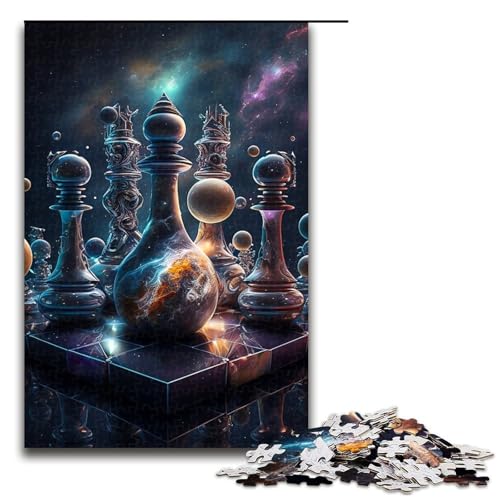 Puzzle für Erwachsene, 1000-teiliges Galaxie-Schach-Puzzle – anspruchsvolles Spiel, tolles Geschenk für Spiele, geeignet für Kinder und Jugendliche ab 14 Jahren, Größe 50 x 75 cm Puzzle für Erwachsene, 1000-teiliges Galaxie-Schach-Puzzle – anspruchsvolles Spiel, tolles Geschenk für Spiele, geeignet für Kinder und Jugendliche ab 14 Jahren, Größe 50 x 75 cm von LLONGKT
