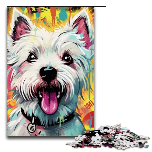 Puzzle für Erwachsene, 1000-teiliges Hundepuzzle, Geburtstagsgeschenk für Teenager ab 14 Jahren, Größe 50 x 75 cm Puzzle für Erwachsene, 1000-teiliges Hundepuzzle, Geburtstagsgeschenk für Teenager ab 14 Jahren, Größe 50 x 75 cm von LLONGKT
