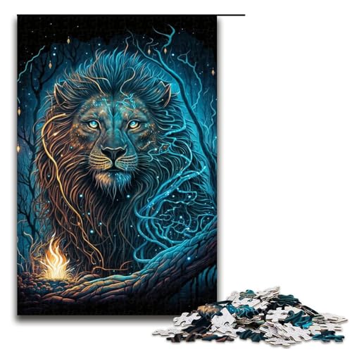 Puzzle für Erwachsene, 1000-teiliges Löwen-Puzzle – anspruchsvolles Spiel, einzigartiges Herausforderungsspiel, Größe 50 x 75 cm Puzzle für Erwachsene, 1000-teiliges Löwen-Puzzle – anspruchsvolles Spiel, einzigartiges Herausforderungsspiel, Größe 50 x 75 cm von LLONGKT
