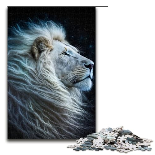 Puzzle für Erwachsene, 1000-teiliges Löwen-Puzzle – anspruchsvolles Spiel, tolles Geschenk für Spiele, geeignet für und Jugendliche ab 14 Jahren, Größe 50 x 75 cm Puzzle für Erwachsene, 1000-teiliges Löwen-Puzzle – anspruchsvolles Spiel, tolles Geschenk für Spiele, geeignet für und Jugendliche ab 14 Jahren, Größe 50 x 75 cm von LLONGKT