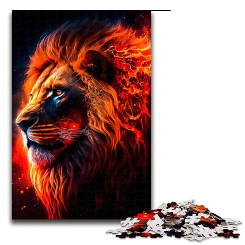 Puzzle für Erwachsene, 1000-teiliges Löwen-Puzzle – anspruchsvolles Spiel, tolles Geschenk für Spiele, geeignet für und Jugendliche ab 14 Jahren, Größe 50 x 75 cm Puzzle für Erwachsene, 1000-teiliges Löwen-Puzzle – anspruchsvolles Spiel, tolles Geschenk für Spiele, geeignet für und Jugendliche ab 14 Jahren, Größe 50 x 75 cm von LLONGKT