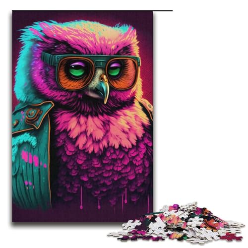 Puzzle für Erwachsene, 1000-teiliges Neon-Eulen-Puzzle – anspruchsvolles Spiel, tolles Geschenk für Spiele, geeignet für und Jugendliche ab 14 Jahren, Größe 38 x 26 cm Puzzle für Erwachsene, 1000-teiliges Neon-Eulen-Puzzle – anspruchsvolles Spiel, tolles Geschenk für Spiele, geeignet für und Jugendliche ab 14 Jahren, Größe 38 x 26 cm von LLONGKT