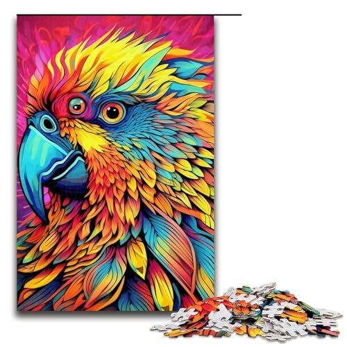 Puzzle für Erwachsene, 1000-teiliges Papageien-Puzzle, Lernpuzzle, Geburtstagsgeschenk, Größe 50 x 75 cm Puzzle für Erwachsene, 1000-teiliges Papageien-Puzzle, Lernpuzzle, Geburtstagsgeschenk, Größe 50 x 75 cm von LLONGKT
